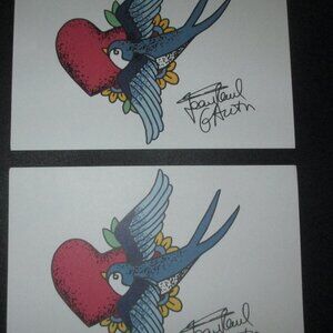 Jean Paul Gaultier 2 Art Logo Postcards Collectors stationary